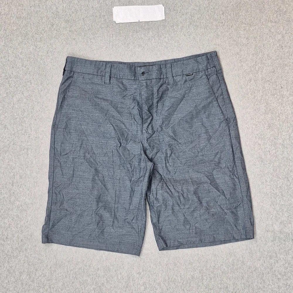 Hurley Men Shorts 33 Blue Chino Casual 10